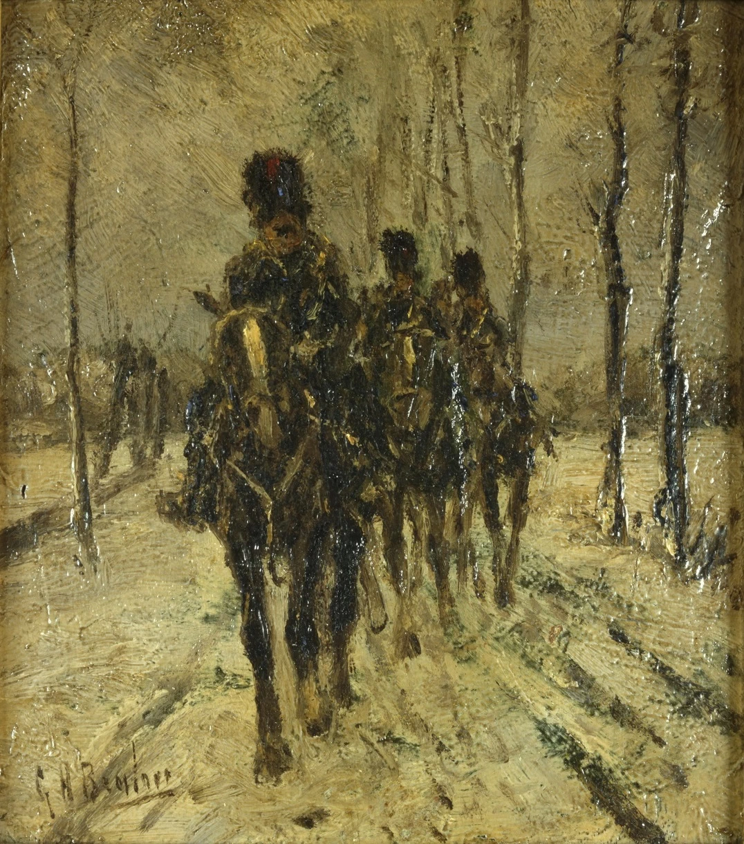 Ussari nella neve - Centraal Museum, Utrecht